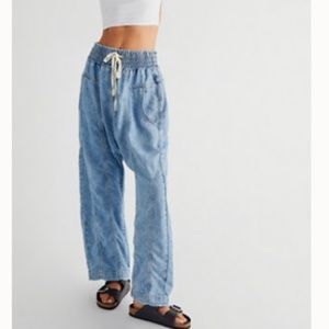 Free People Arcadia Denim Harem Pants XS
